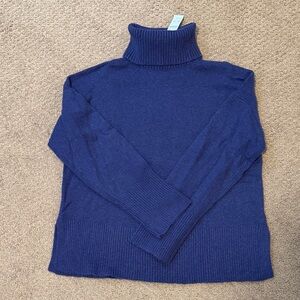 J. Crew Indigo Turtleneck Sweater
